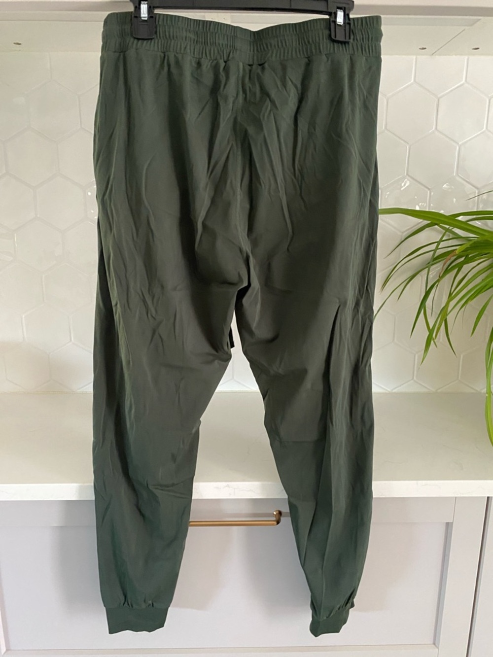 Mono B Olive Green Drawstring Joggers - Picture 5 of 8